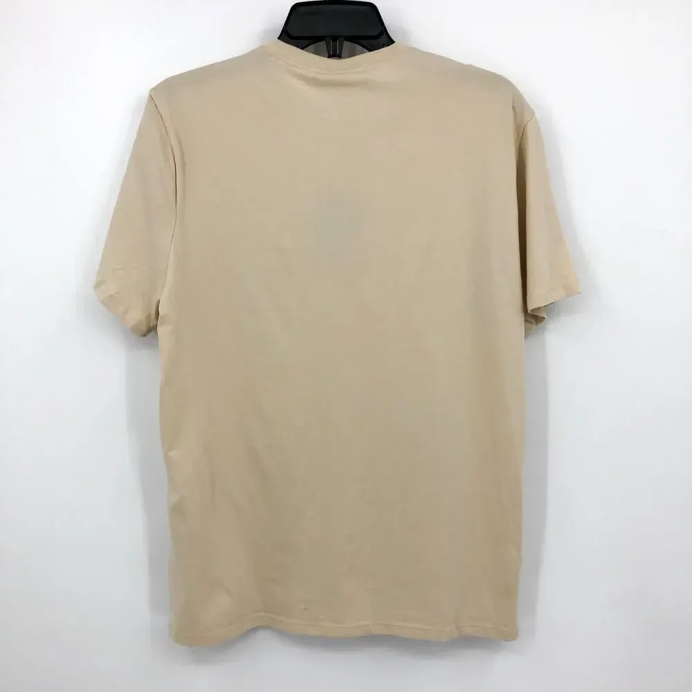 EVERLANE Uniform Men's Organic Cotton Pocket Tee Medium Tan Plain Khaki NWT - Picture 7 of 13